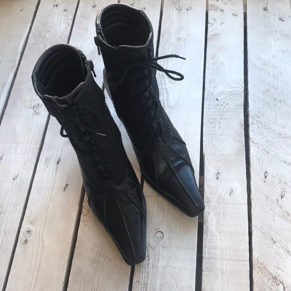 Stuart Weitzman Black Ankle Boots 5.5